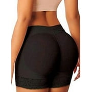 FORJOE Butt Lifter Panties Bigger Butt Body Shaper Fake Butt Enhancer Underwear Black
